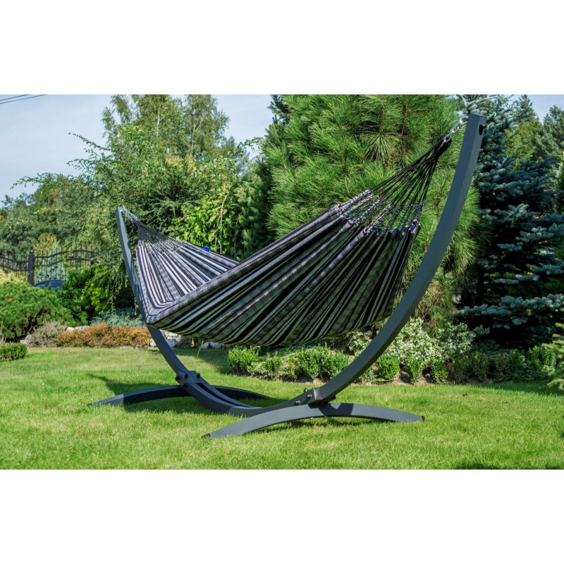 Potenza Pereira Hängematte mit Gestell – 220kg für 2 Personen I Hängematte - 220x140, 160kg I Zebra