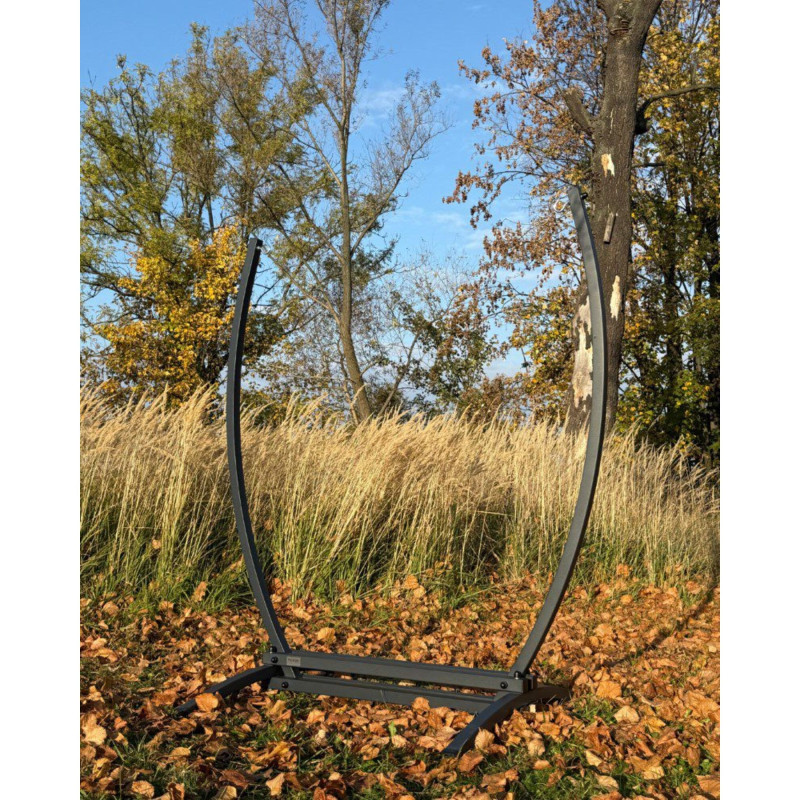 Potenza Medelin XL Hängesessel  Hängesitz mit Gazela Gestell Creme