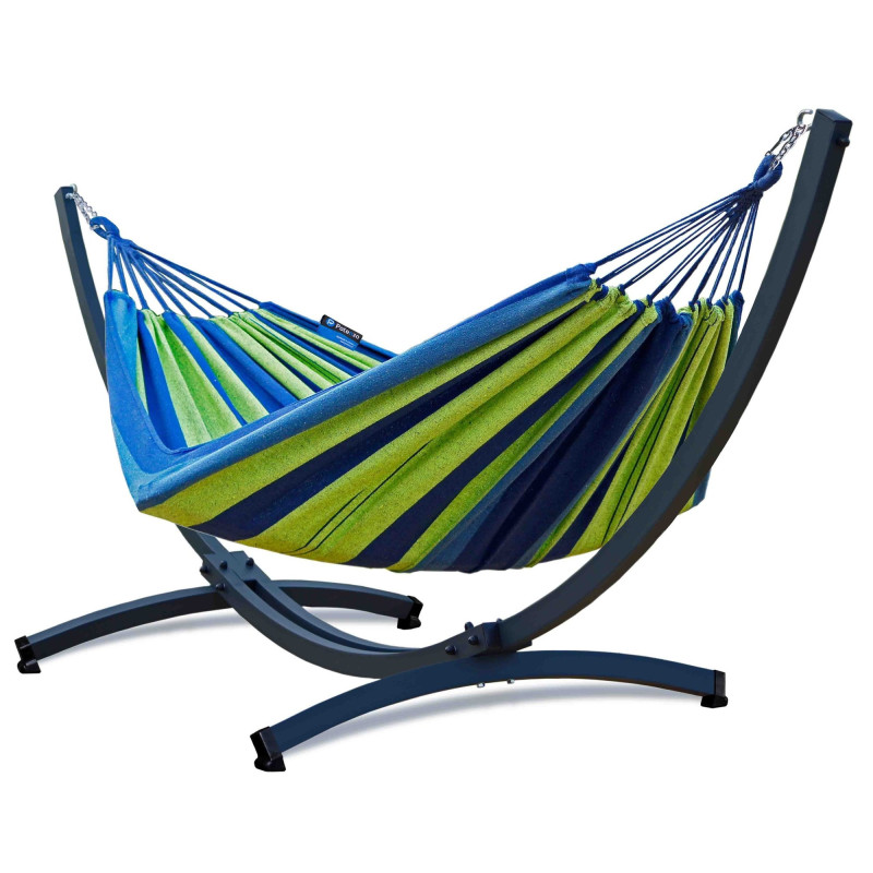 Potenza Hängematte mit Gestell – Tytan Gestell bis 350kg Belastbarkeit Groß und Stabil