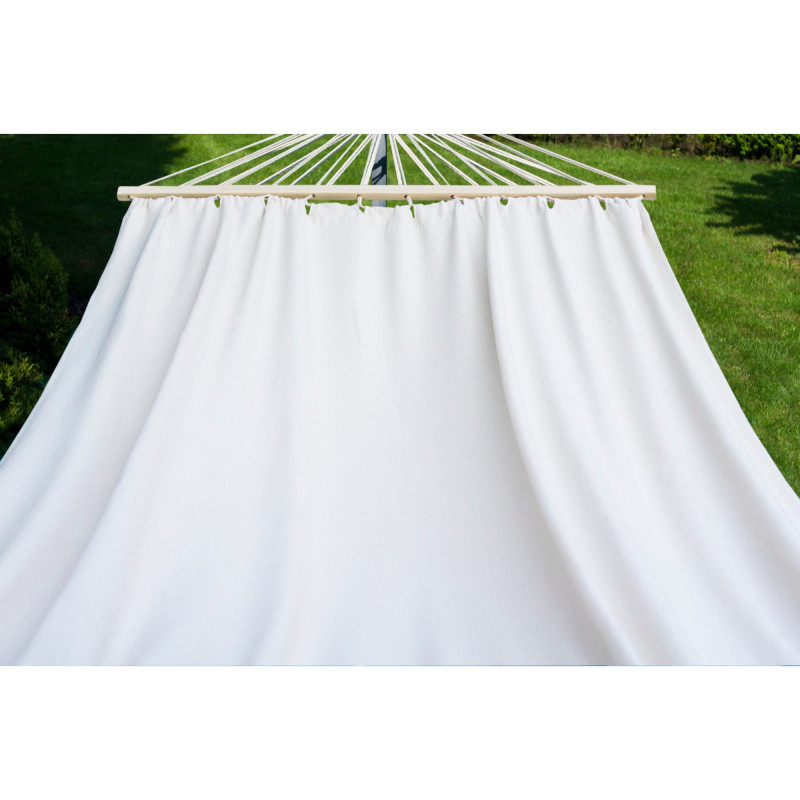 Potenza Roma XL Stabhängematte mit Verzinkter Tytan Gestell für 2 Personen I Hängematte- 220x160, 200kg I Ecru