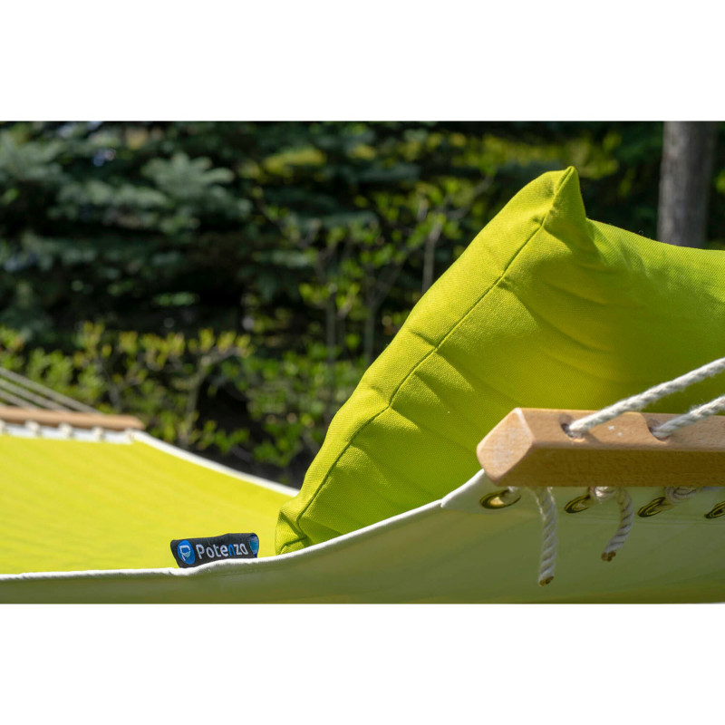 Potenza Panama Stabhängematte mit Verzinkter Gestell bis 220kg I Hängematte- 210x140, 200kg I Limette