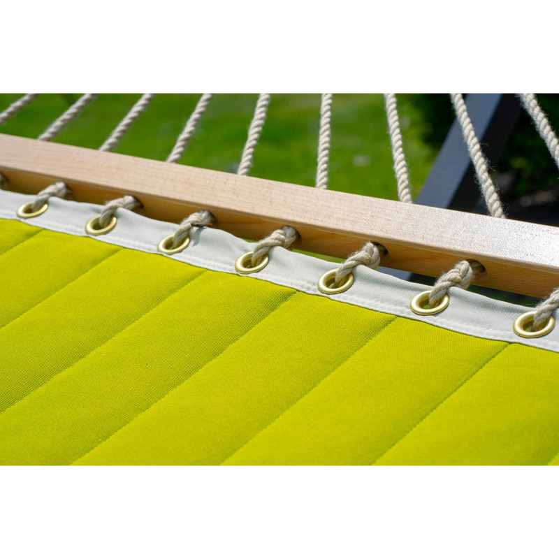 Potenza Panama Stabhängematte mit Verzinkter Gestell bis 220kg I Hängematte- 210x140, 200kg I Limette