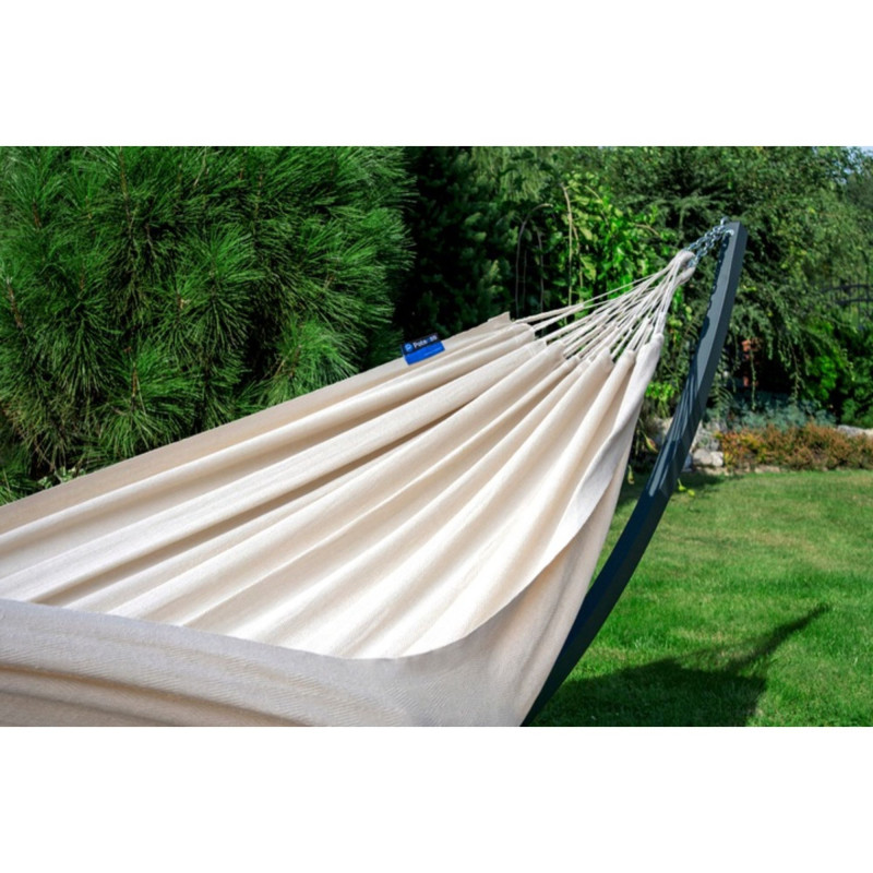 Potenza Medellin Double Hängematte mit Tytan Gestell für 2 Personen, Hängematte- 230x160, 200kg I Cocoon - Creme