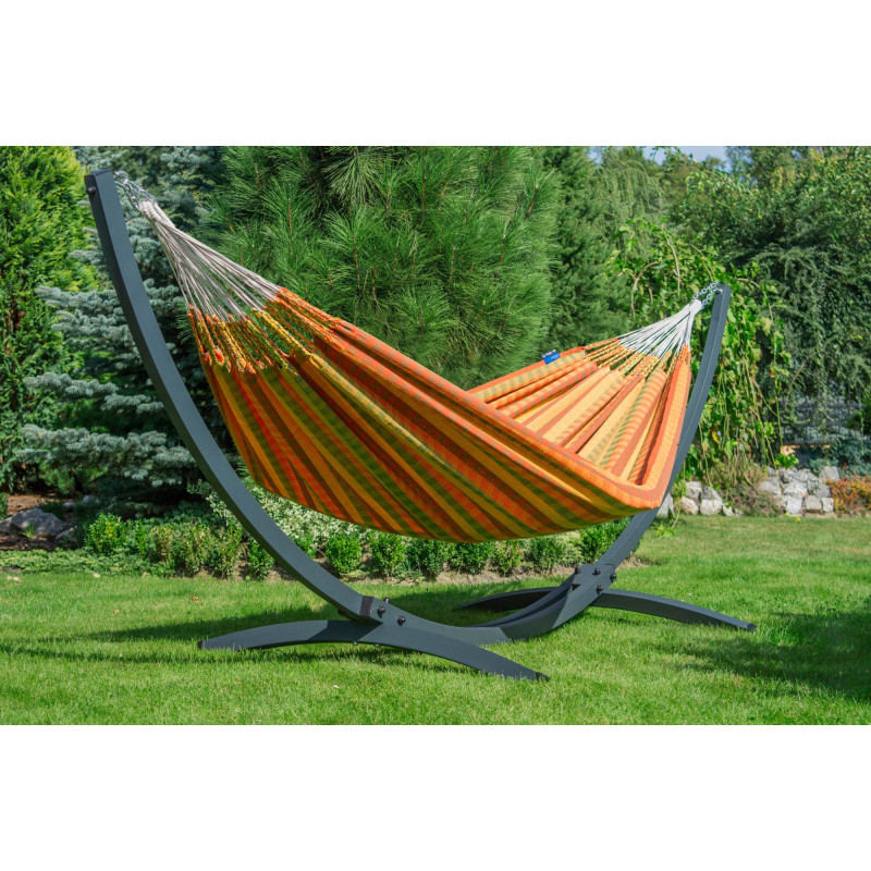 Potenza Morena Hängematte mit Tytan Gestell – 220kg für 2 Personen I Hängematte - 230x160, 220kg I Kurkuma