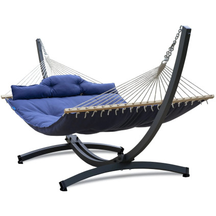 Potenza  Hängematte mit Gestell für 2 Personen I Atlanta Stabhängematte XXL 210x140 cm 200kg I Tytan Hängemattengestell 350kg