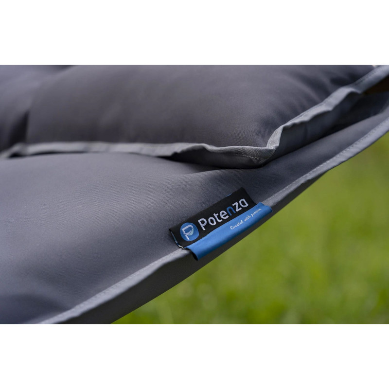 Atlanta Stabhängematte - Wolkenbett mit rostfreiem Aluminiumrahmen