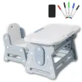 Kindertisch höhenverstellbar mit Stuhl – neigbare Tischplatte – ergonomisch, stabil & sicher Tisch-Set für Kinder