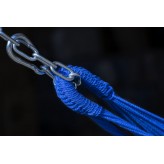 Potenza Merida Hängematte mit Tytan Gestell für 2 Personen, Hängematte- 220x160, 220kg I Cocoon - Cobalt / Blau