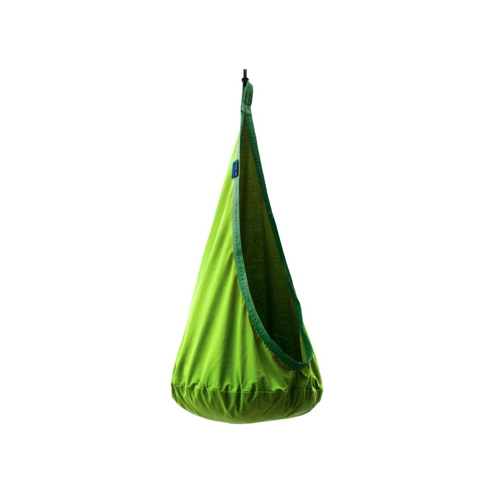 Potenza Milo Cocoon cueva colgante para niños Silla colgante 100% algodón max 100kg-Verde