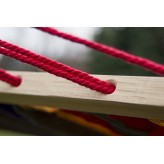 Potenza Acadia XL Stabhängematte mit Verzinkter Tytan Gestell für 2 Personen I Hängematte- 220x160, 200kg I Rot