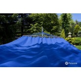 Potenza Stabhängematte Merida 215x160cm für 2 Personen Hängematte 100% Baumwolle, Belastbarkeit bis 200 kg I Cobalt