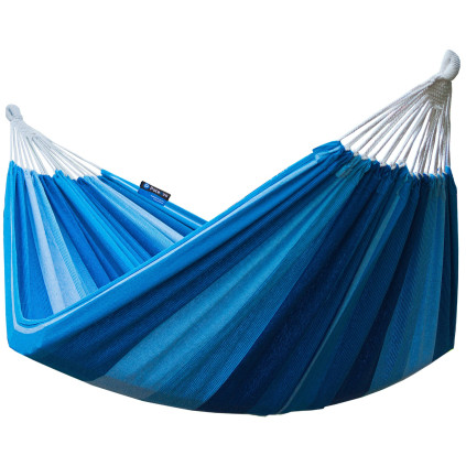 Potenza Outdoor Hängematte 220 x 160 cm, Belastbarkeit bis 200 kg für 2 Personen Baumwolle für Terrasse Garten Patio