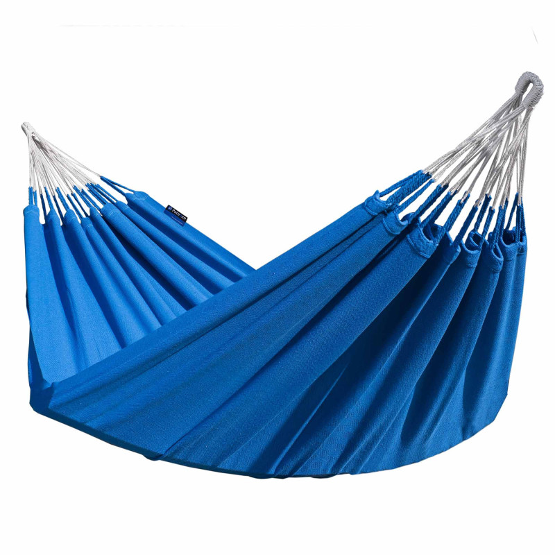Potenza Medelin Hängematte 220 x 140 cm, Belastbarkeit bis 160 kg, 100% Baumwolle I Blau