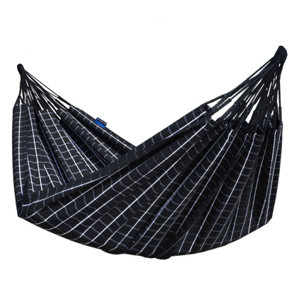 Potenza Catargo Hängematte 220 x 160cm, Belastbarkeit bis 220 kg, 100% Baumwolle I Carbon / Schwarz
