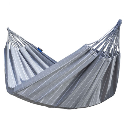 Potenza Catargo Hängematte 220 x 160cm, Belastbarkeit bis 220 kg, 100% Baumwolle I Moon / Grau