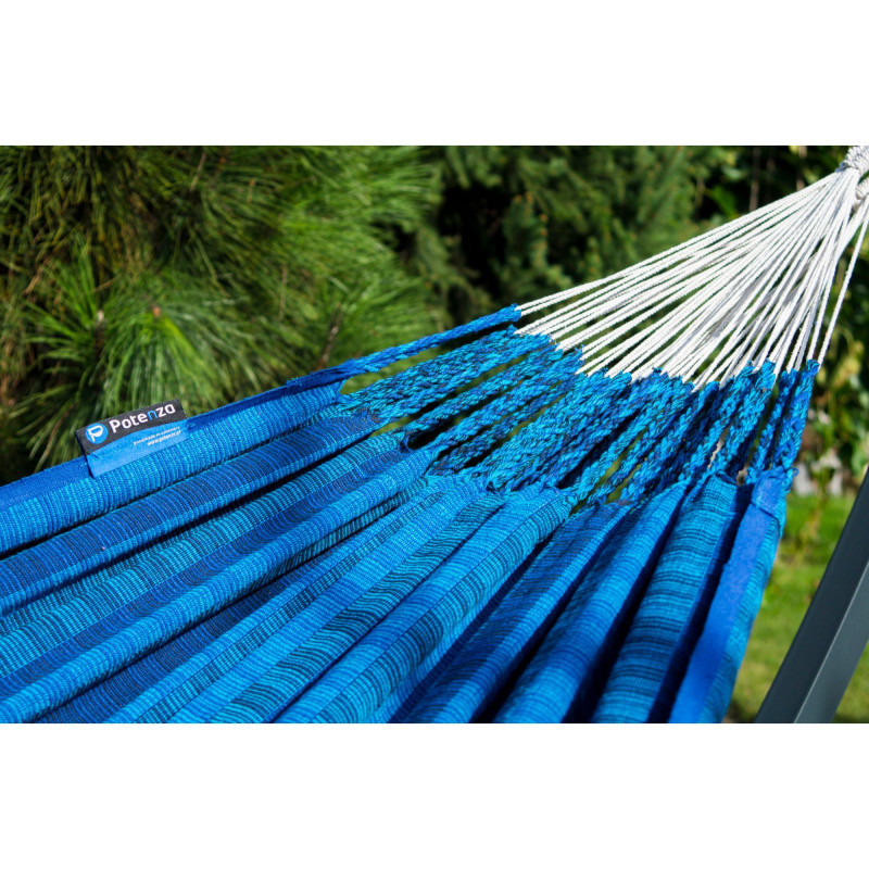 Potenza Morena Hängematte 230 x 160 cm, Belastbarkeit bis 220 kg, 100% Baumwolle I