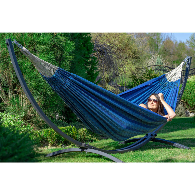 Potenza Morena Hängematte 230 x 160 cm, Belastbarkeit bis 220 kg, 100% Baumwolle I