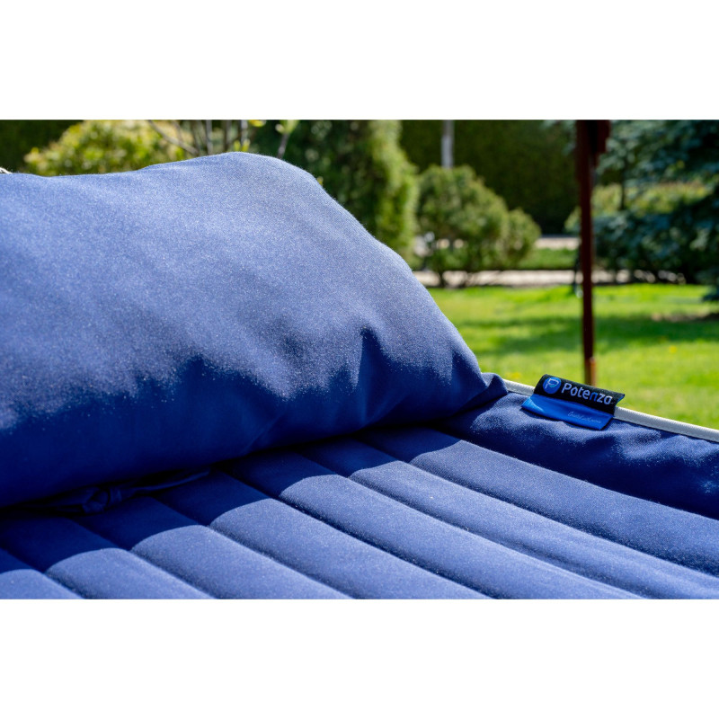 Potenza Outdoor Panama Hängematte 210 x 140 cm, Belastbarkeit bis 200 kg |Blau