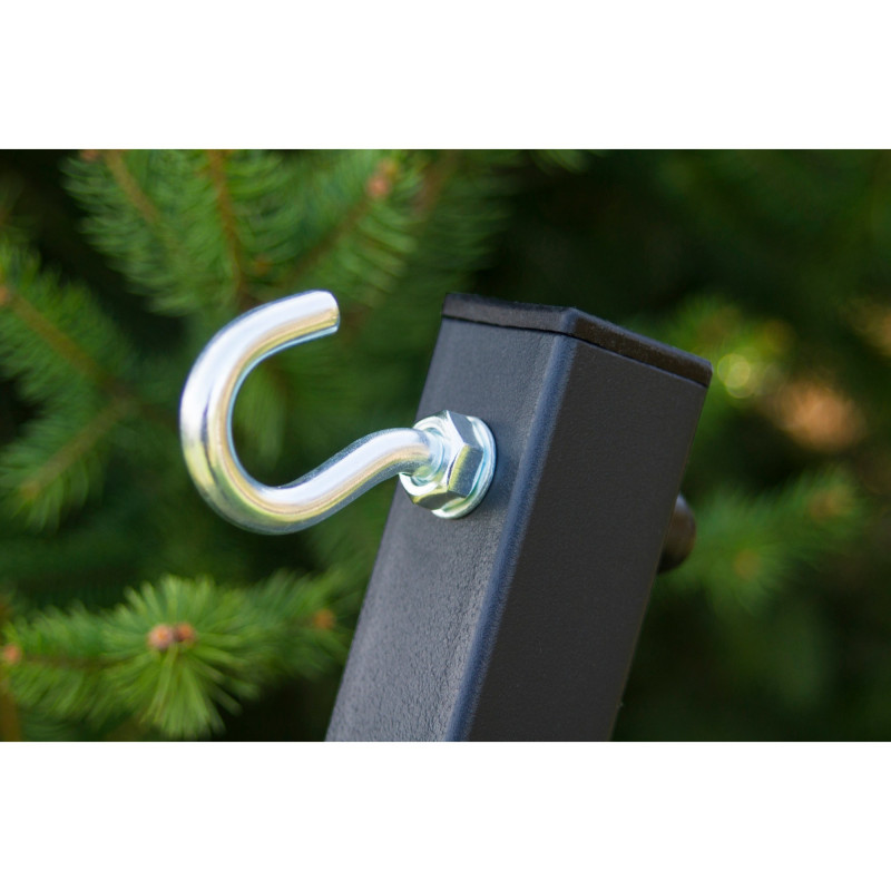 Potenza Stabhängematte mit Gestell bis 220kg I Hängematte- 220x160, 200kg I  Acadia - Santia Schwarz