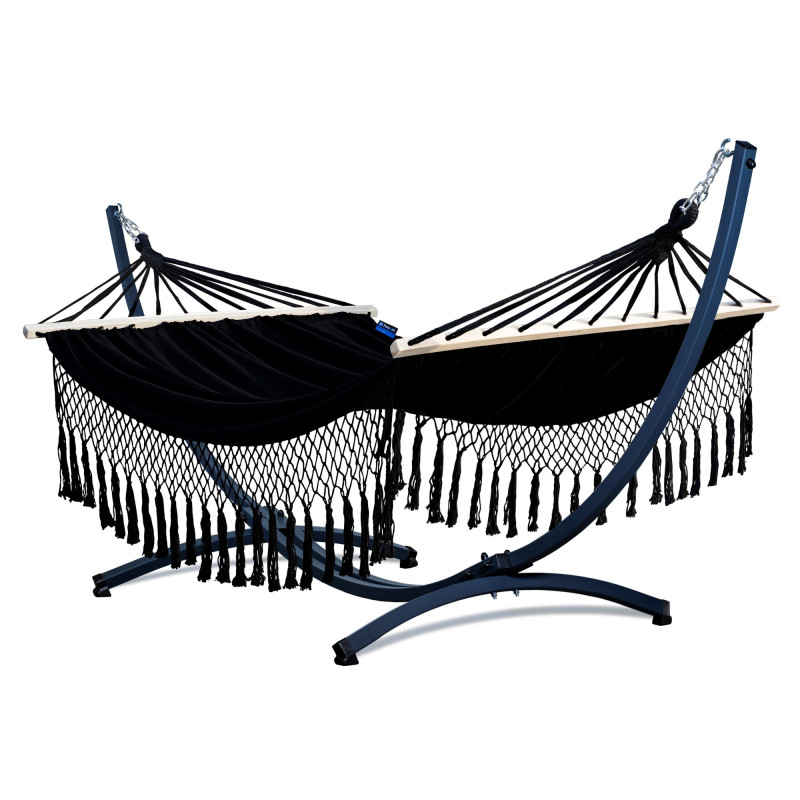 Potenza Hängematte mit Gestell – 220kg für 2 Personen Stabhängematte Groß und Stabil
